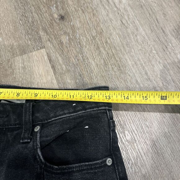 Abercrombie & Fitch Women's The Skinny High Rise Curve Black Slit Jeans 26 2R - Picture 14 of 15